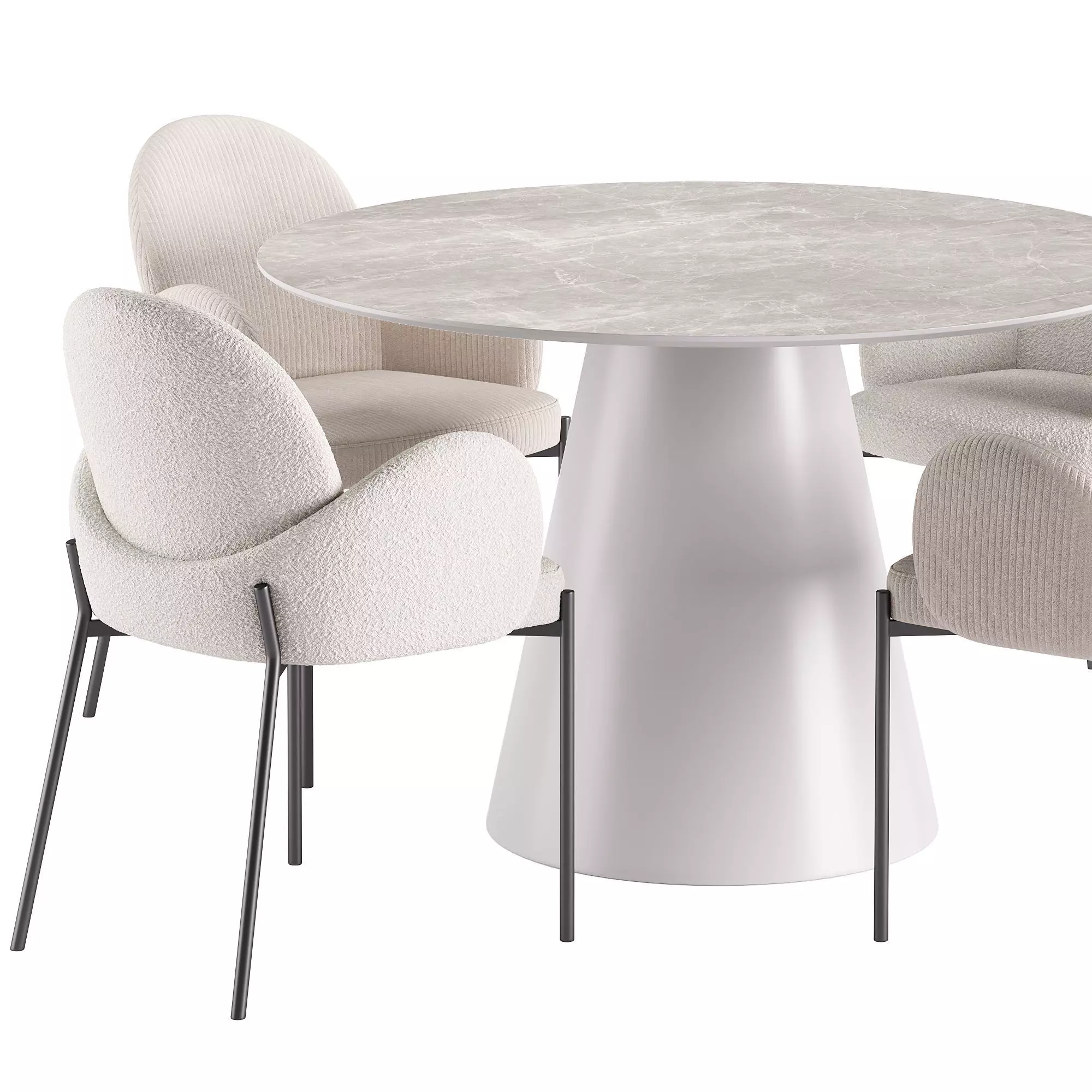 Macy Dining Chair and Lori Table 3D model_3