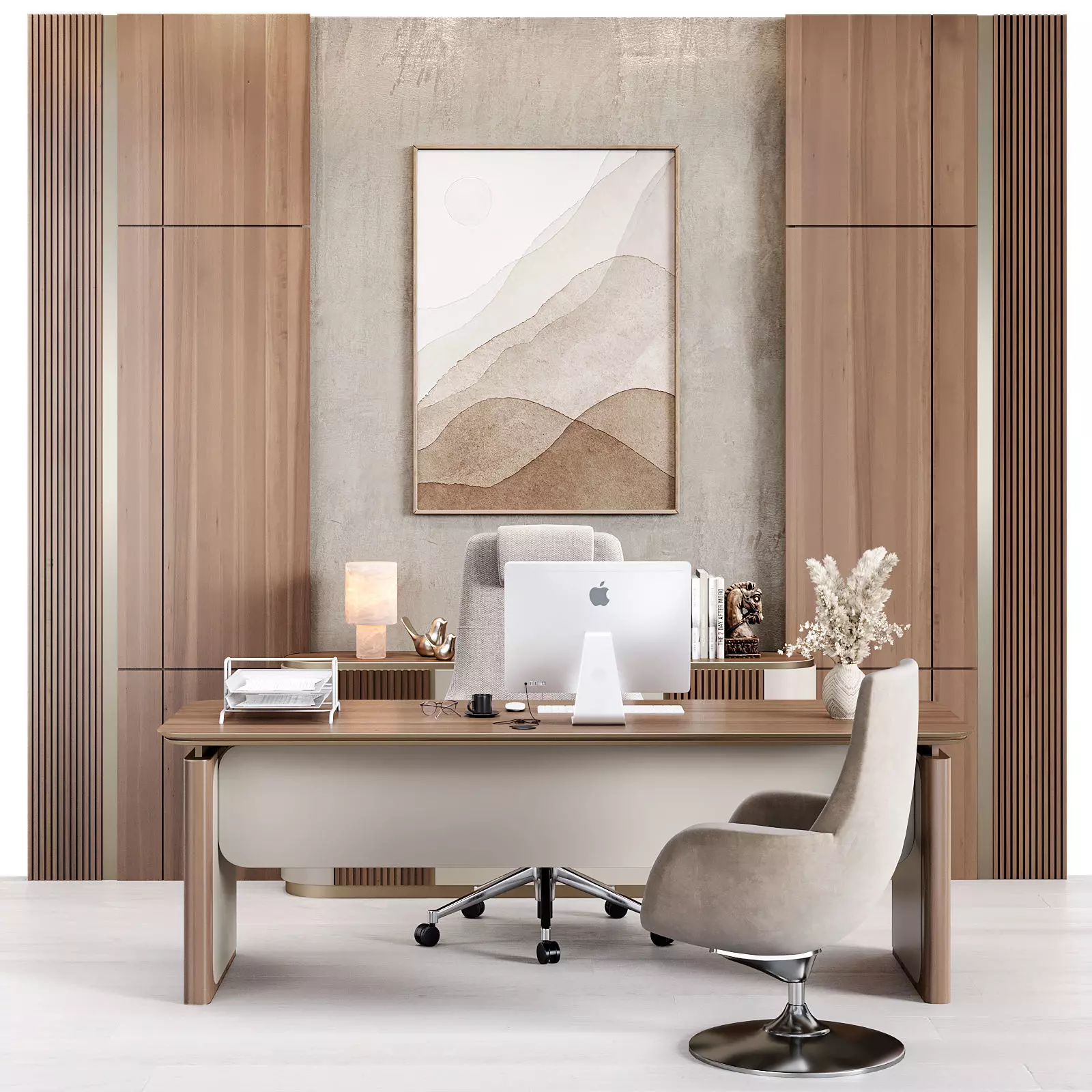Boss Desk - Office Furniture 27 3D model