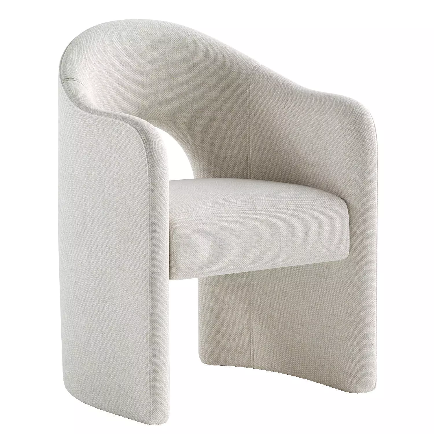 Anaya Dining Armchair 3D model_1