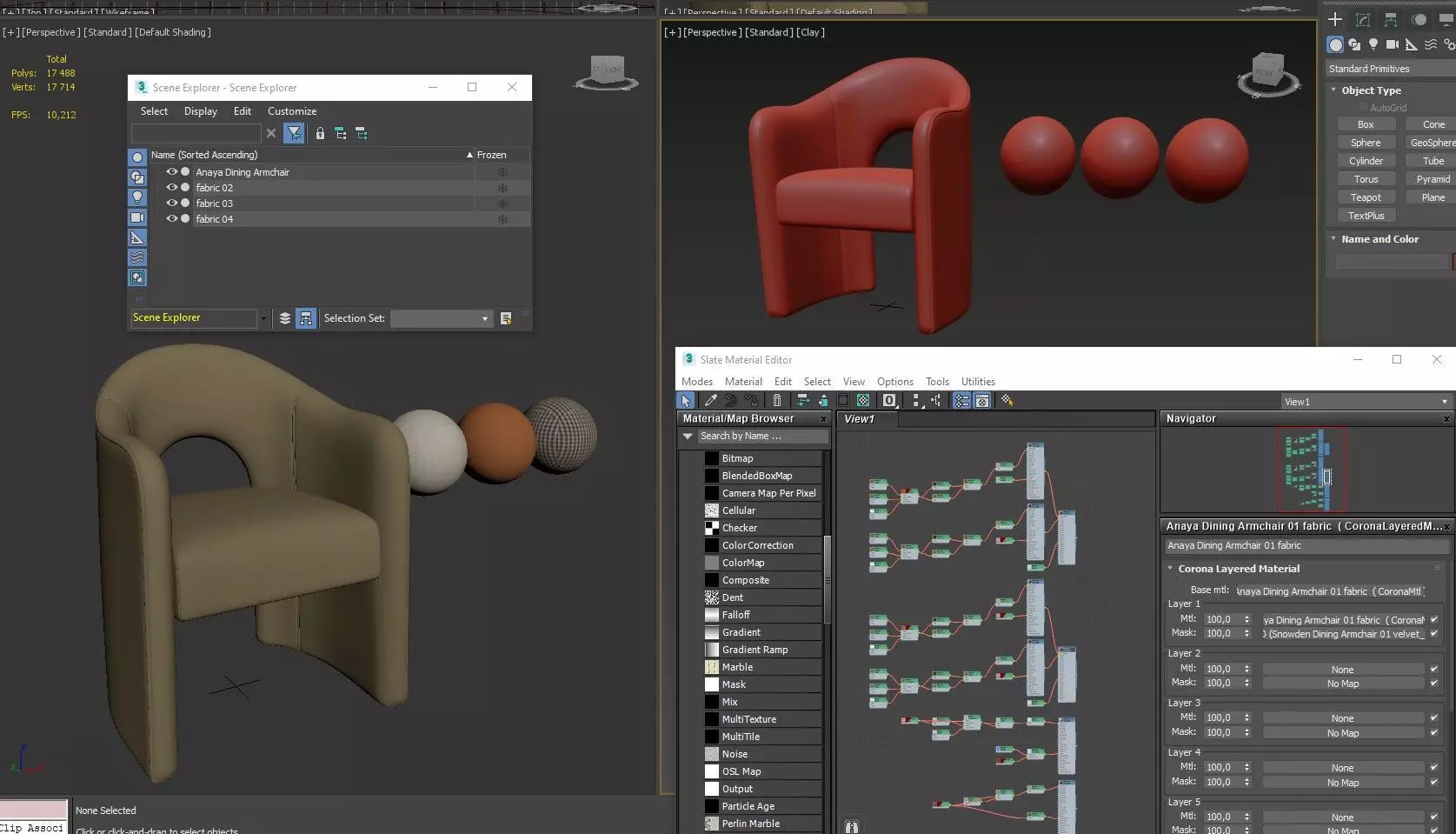Anaya Dining Armchair 3D model_9