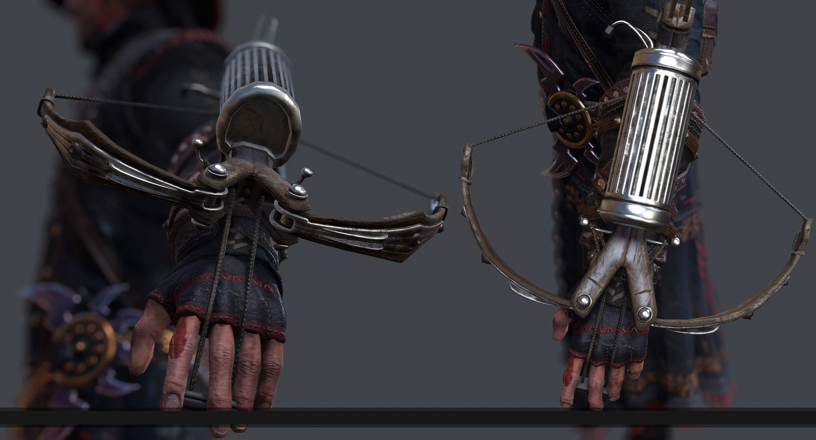 wolf man 2 -  NEW version -  Rigged Low-poly 3D model_2