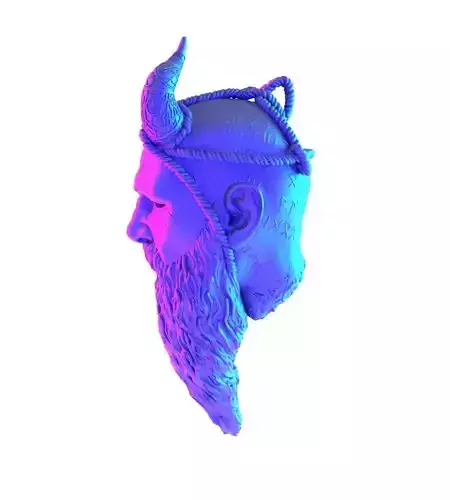 Keychain Mimir GoW toy 3D print model 7