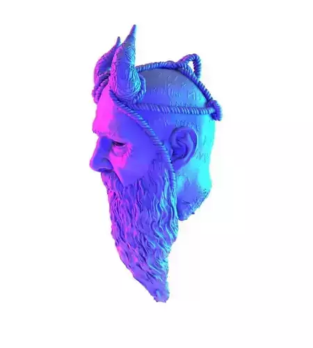 Keychain Mimir GoW toy 3D print model 6