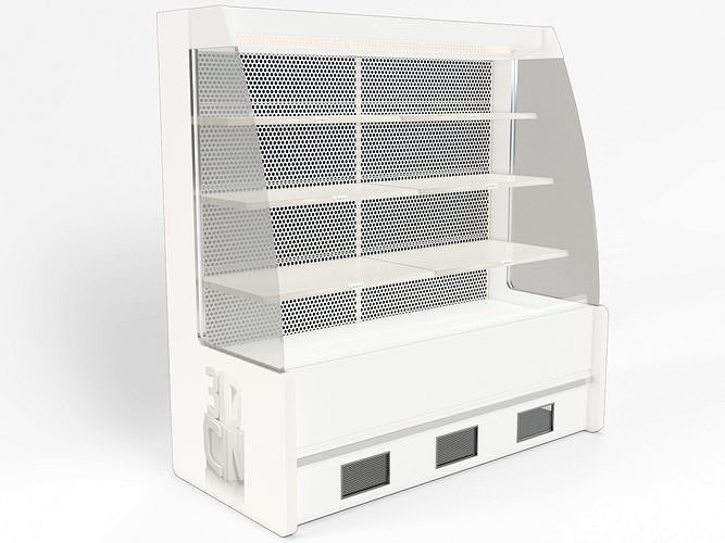 Chiller cabinet shop display  Low-poly 3D model
