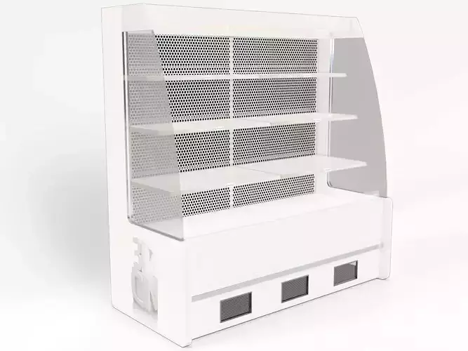 Chiller cabinet shop display  Low-poly 3D model