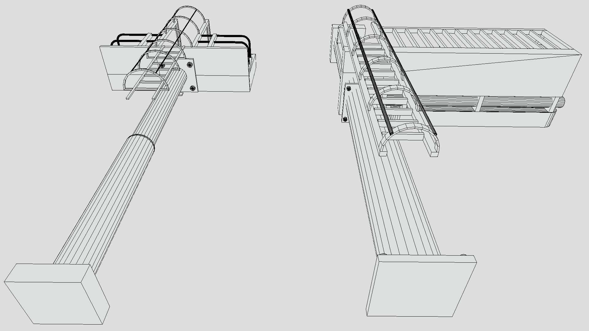 Motorway Signs Low-poly 3D model_9