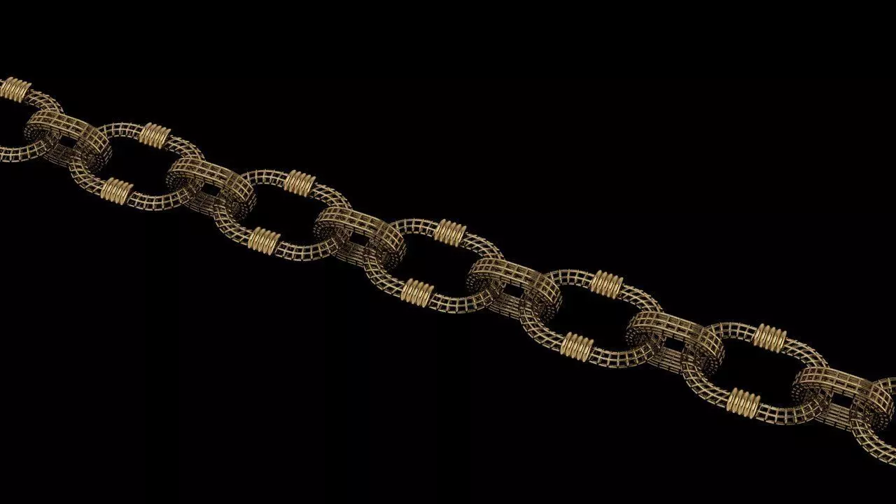 low weight bracelet  3D print model_2