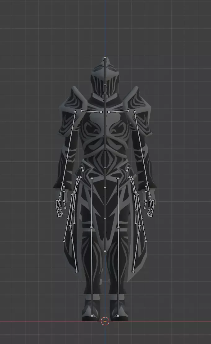 Black Knight Low-poly 3D model