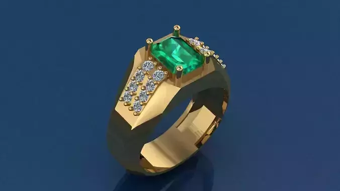 Dynasty Ring Jewelry model - for men 3D print model