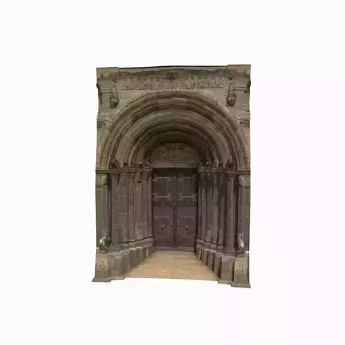 Doorway Church Door Low-poly 3D model