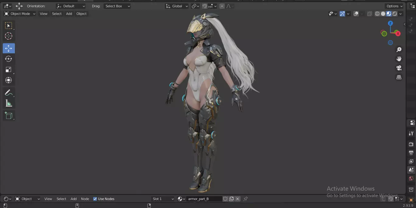 The First Descendant Bunny  Fan Art Skin 1 3D model_16