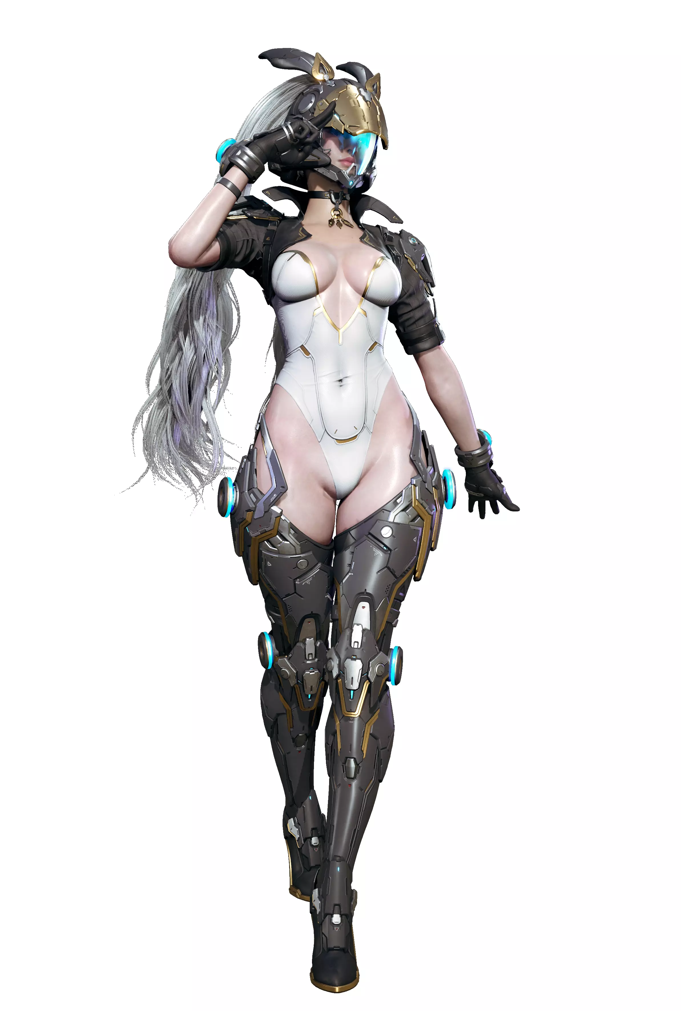 The First Descendant Bunny  Fan Art Skin 1 3D model_1