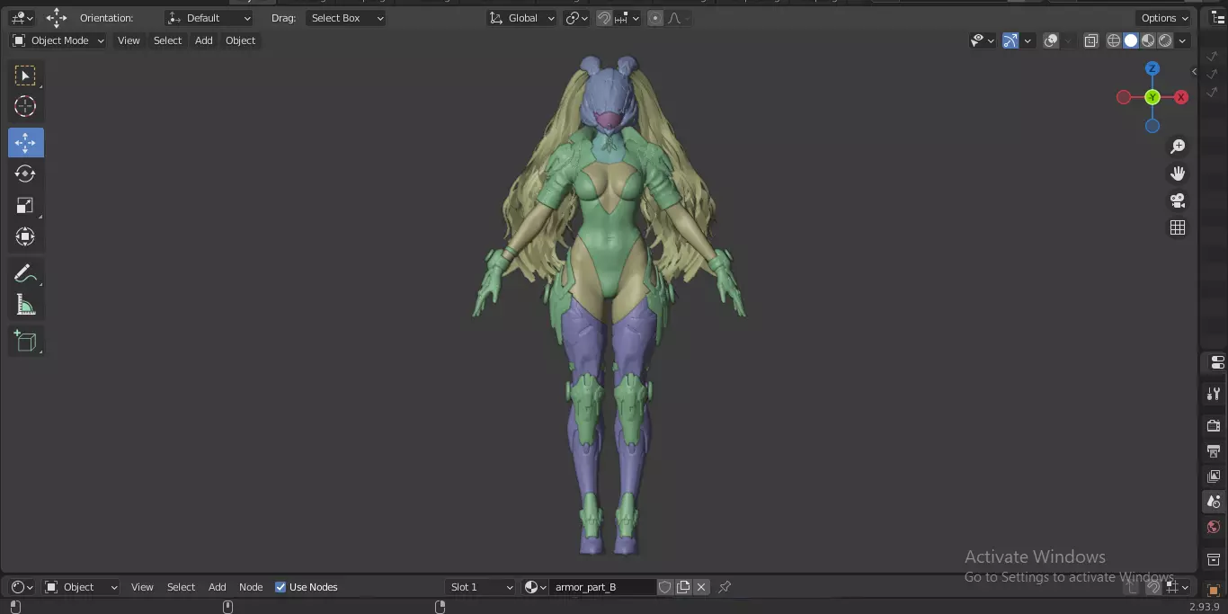 The First Descendant Bunny  Fan Art Skin 1 3D model_28