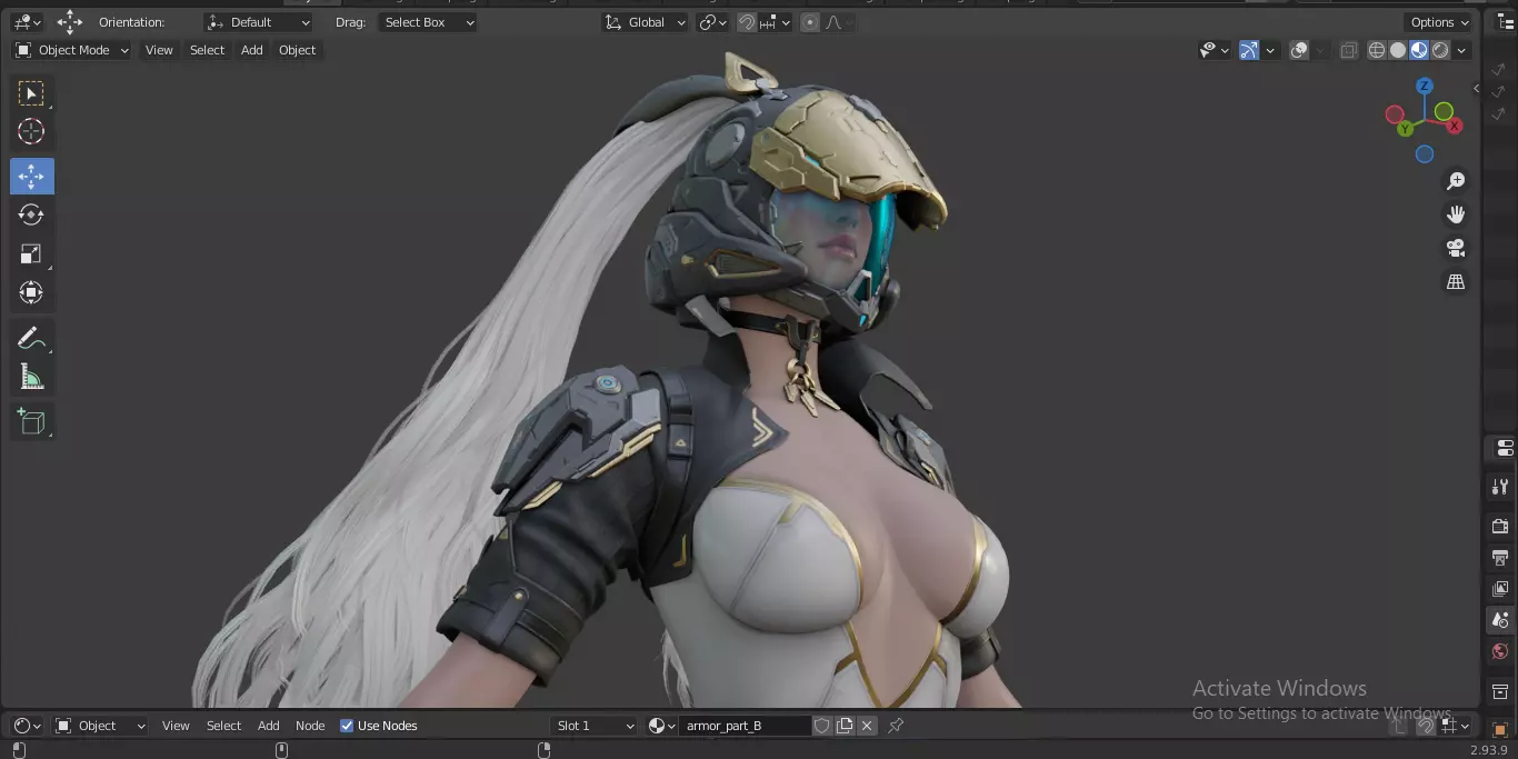 The First Descendant Bunny  Fan Art Skin 1 3D model_26