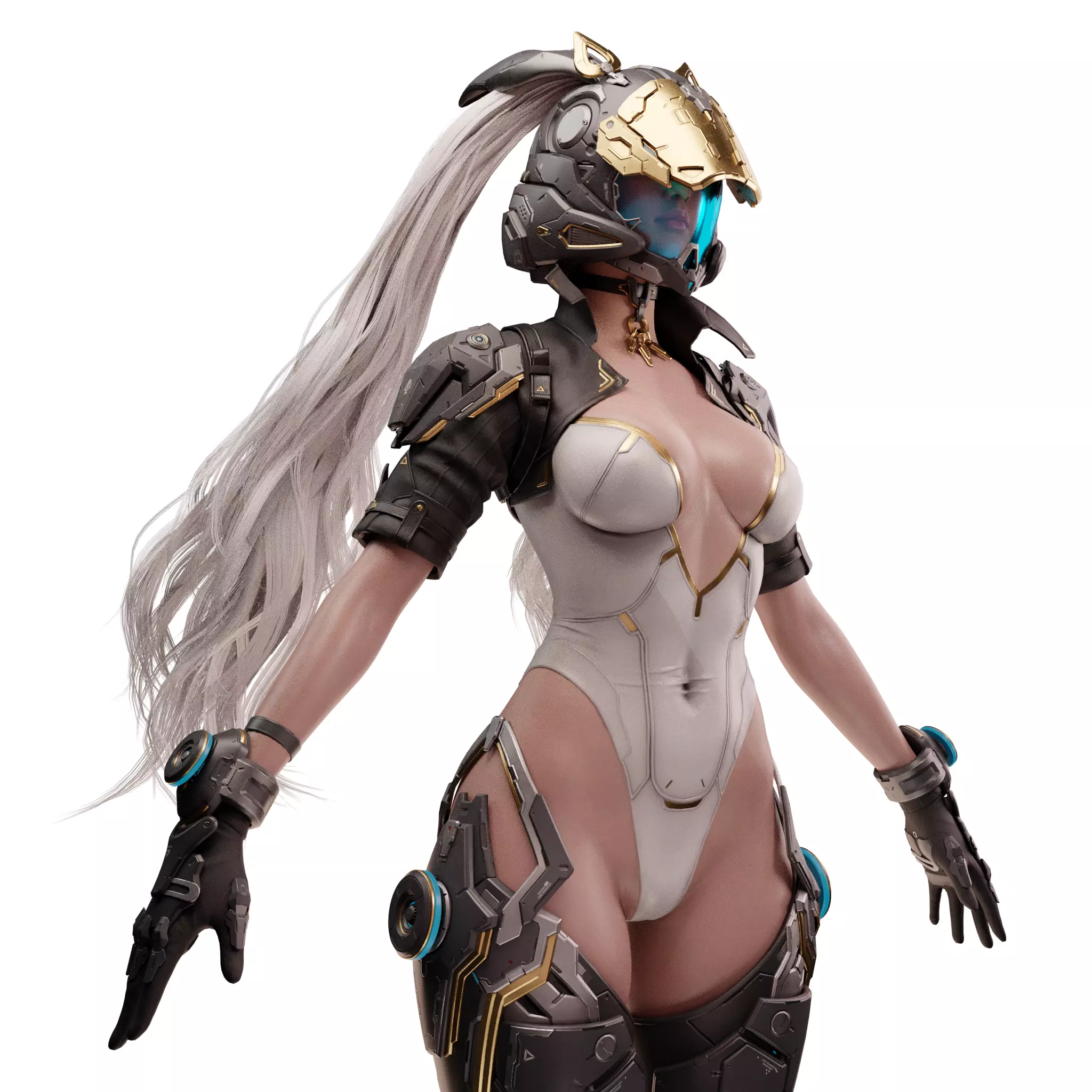 The First Descendant Bunny  Fan Art Skin 1 3D model_5