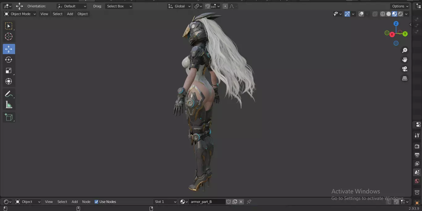 The First Descendant Bunny  Fan Art Skin 1 3D model_18