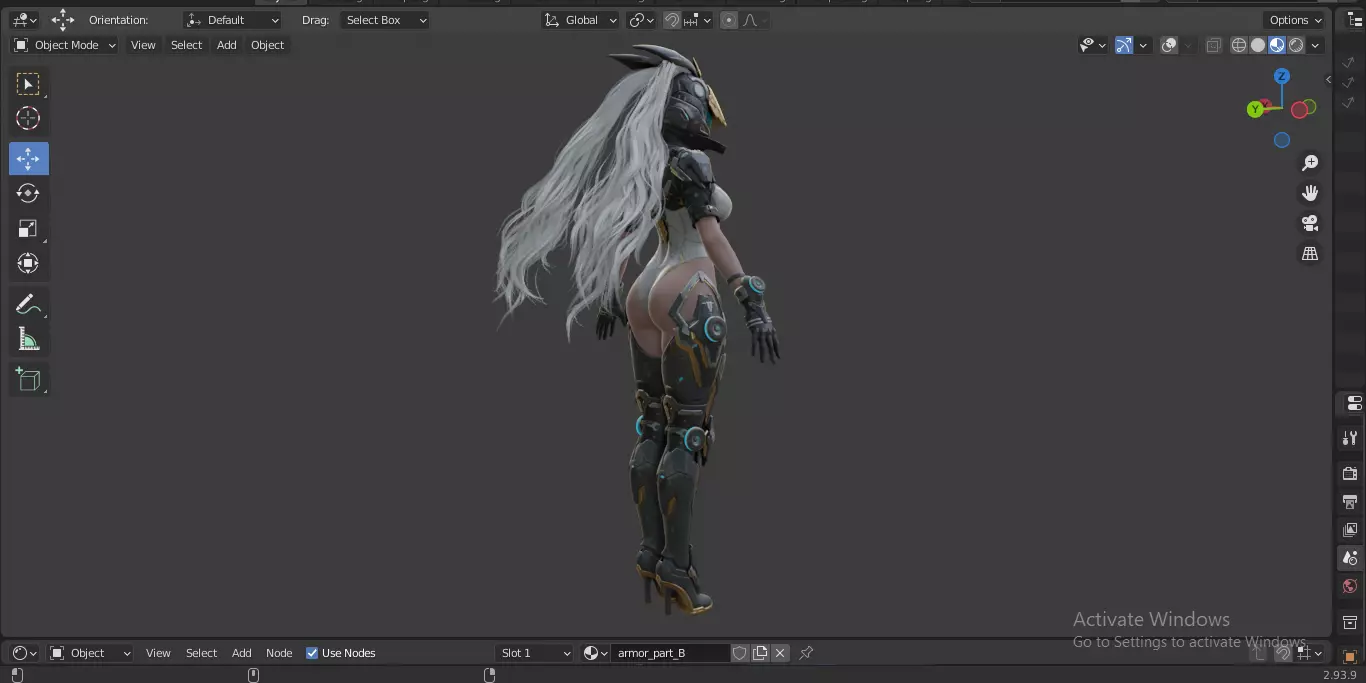 The First Descendant Bunny  Fan Art Skin 1 3D model_22