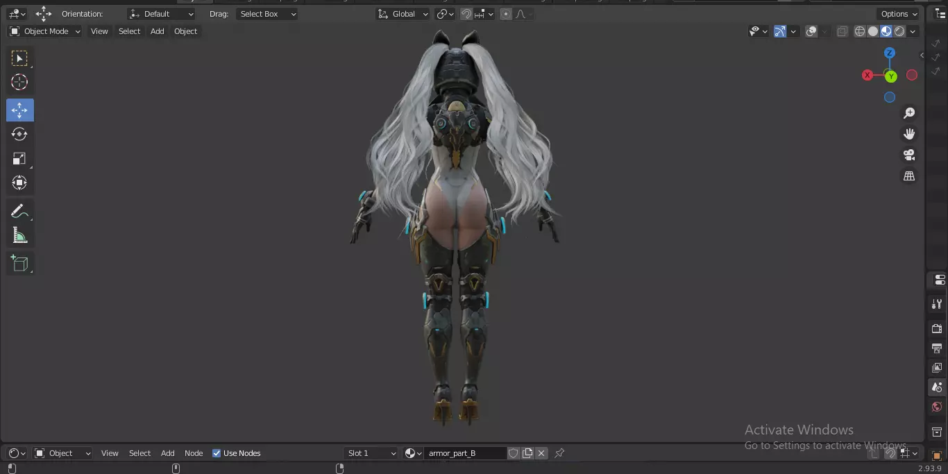 The First Descendant Bunny  Fan Art Skin 1 3D model_20