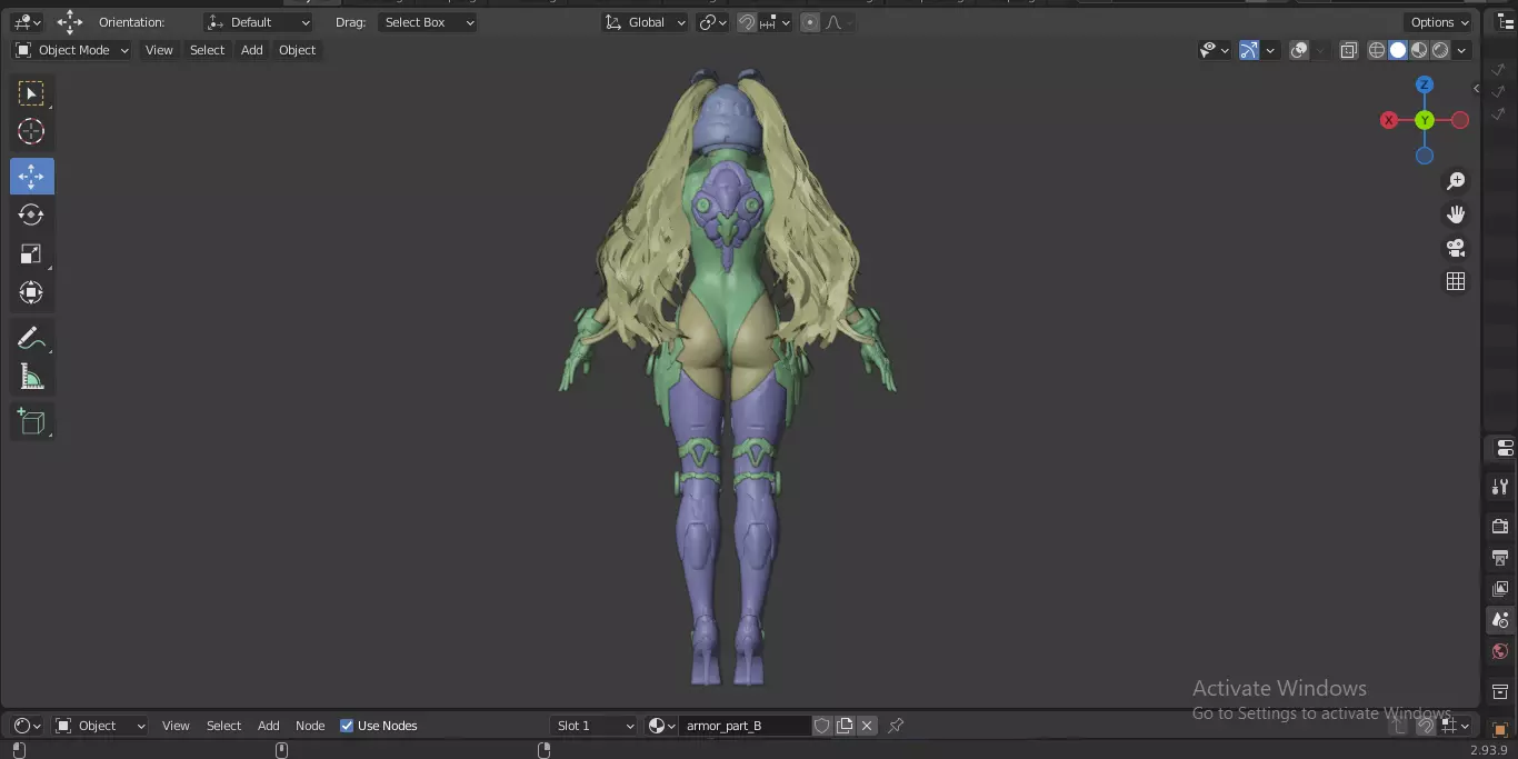 The First Descendant Bunny  Fan Art Skin 1 3D model_29