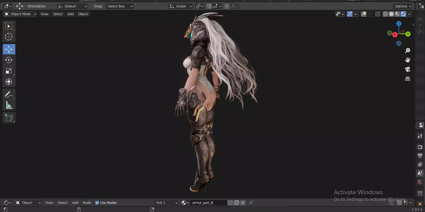 The First Descendant Bunny  Fan Art Skin 1 3D model_19