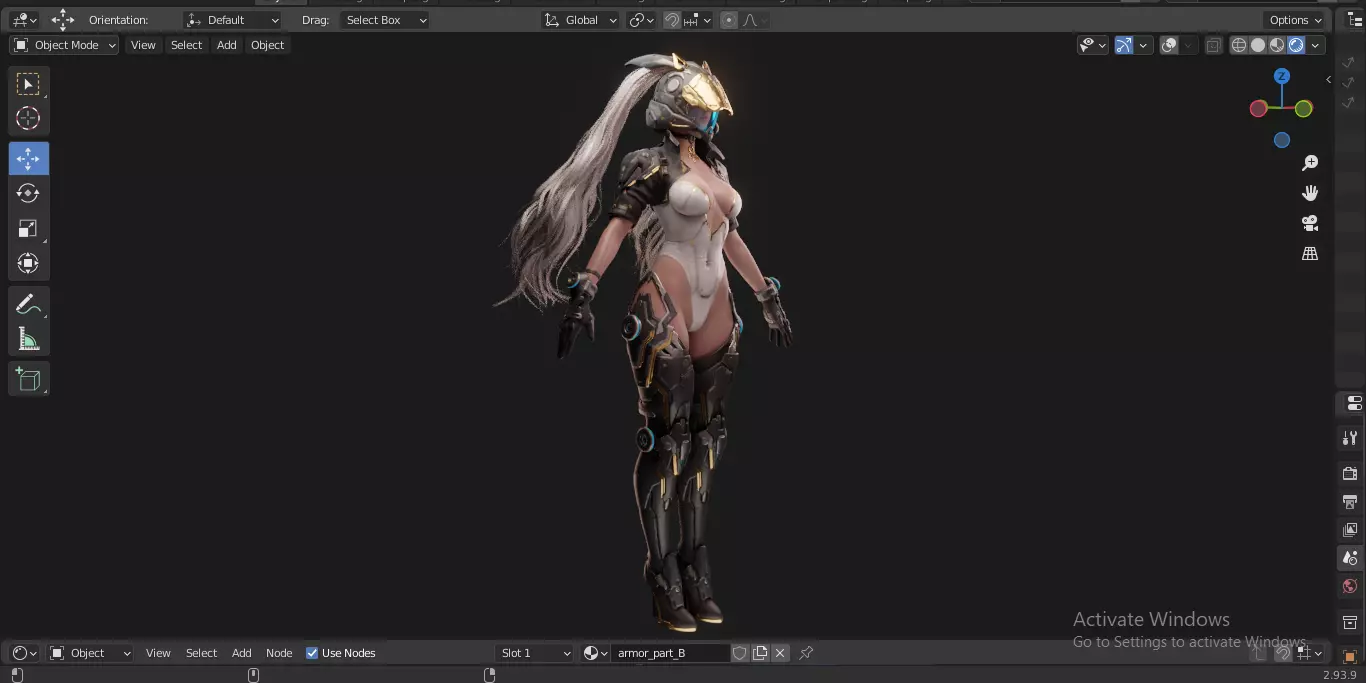 The First Descendant Bunny  Fan Art Skin 1 3D model_25