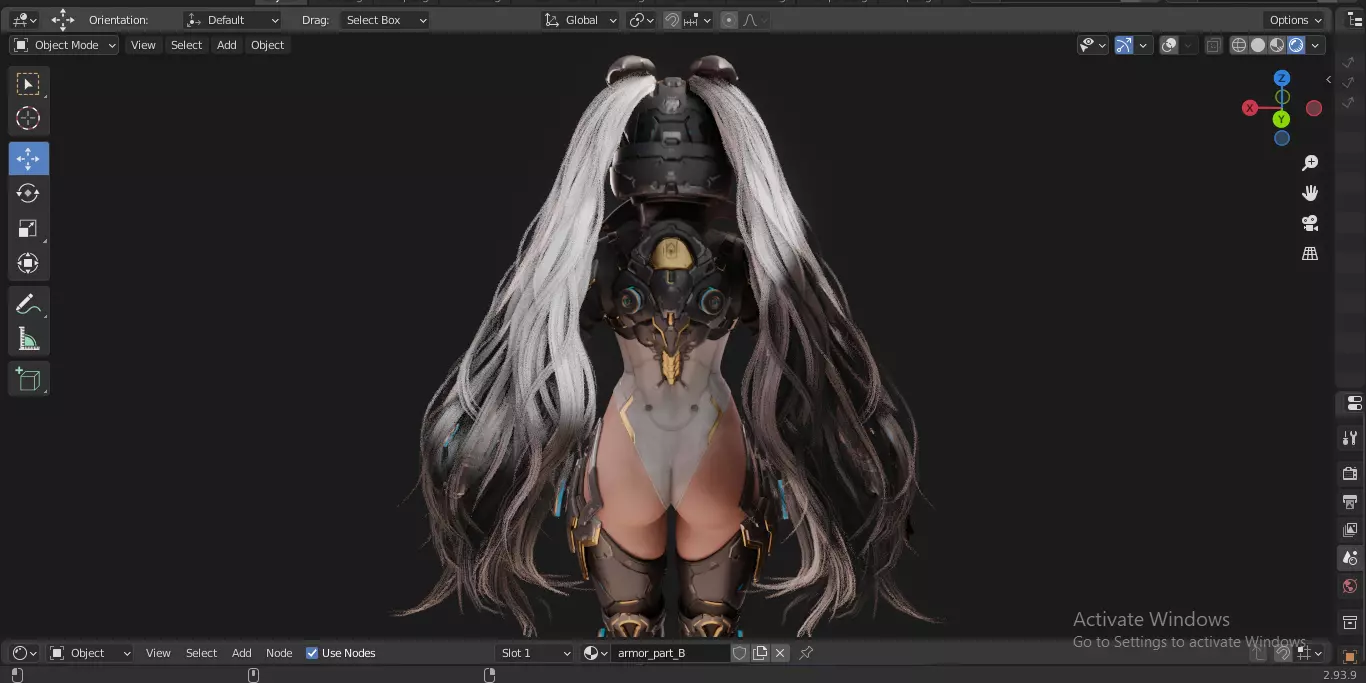 The First Descendant Bunny  Fan Art Skin 1 3D model_13