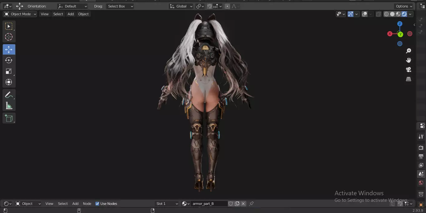 The First Descendant Bunny  Fan Art Skin 1 3D model_21