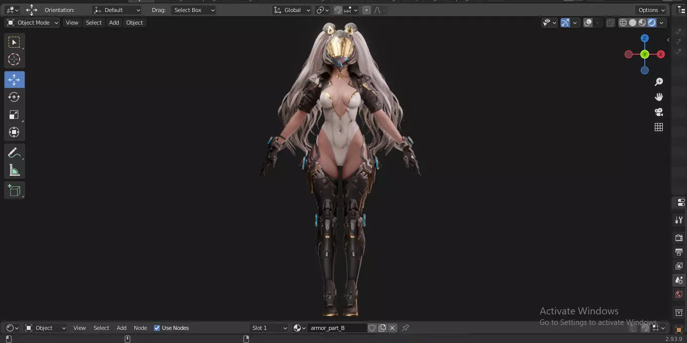 The First Descendant Bunny  Fan Art Skin 1 3D model_15