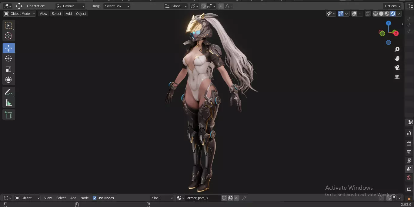 The First Descendant Bunny  Fan Art Skin 1 3D model_17