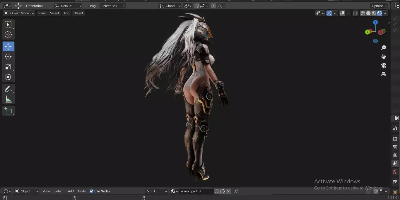 The First Descendant Bunny  Fan Art Skin 1 3D model_23