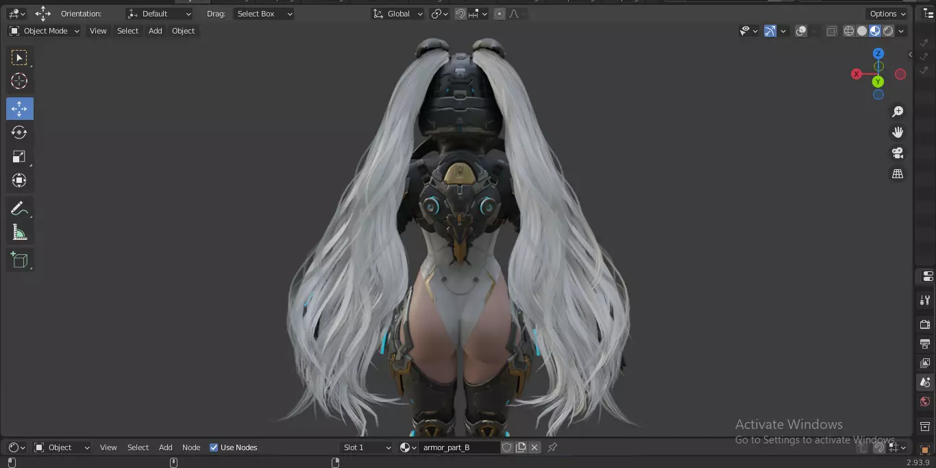 The First Descendant Bunny  Fan Art Skin 1 3D model_12