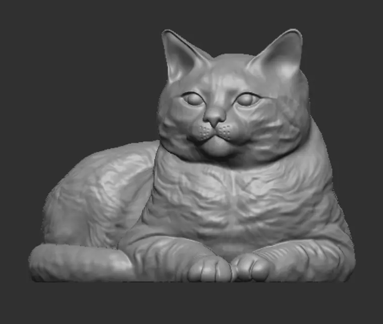Cat for 3d Printing 3D print model_0