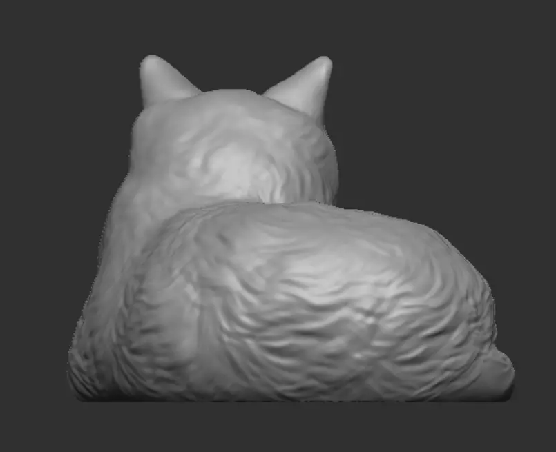Cat for 3d Printing 3D print model_3