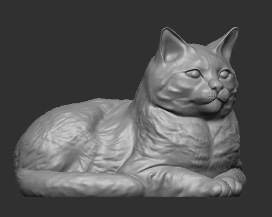 Cat for 3d Printing 3D print model_9