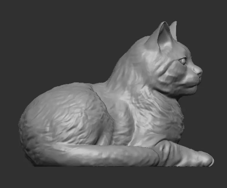 Cat for 3d Printing 3D print model_4