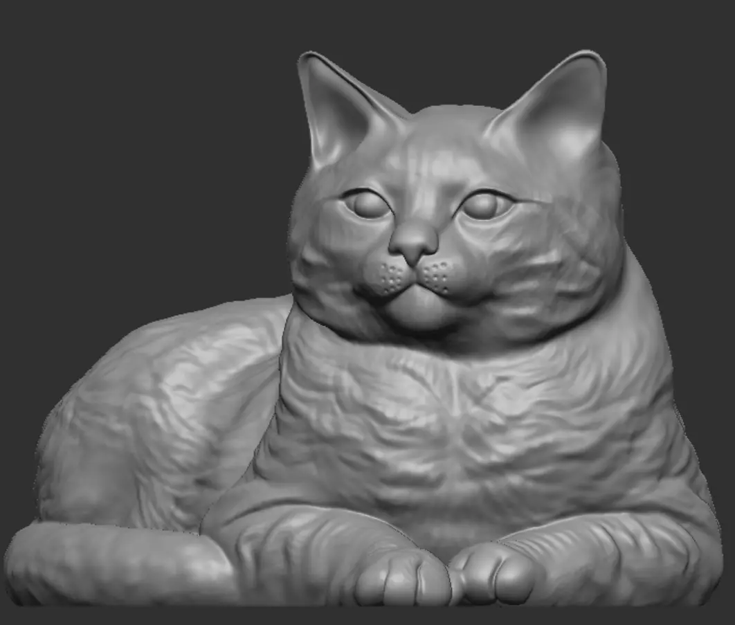 Cat for 3d Printing 3D print model_6