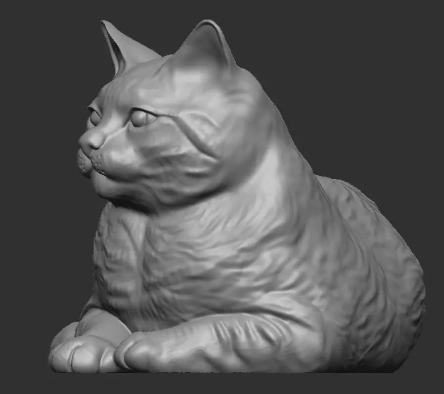 Cat for 3d Printing 3D print model_7