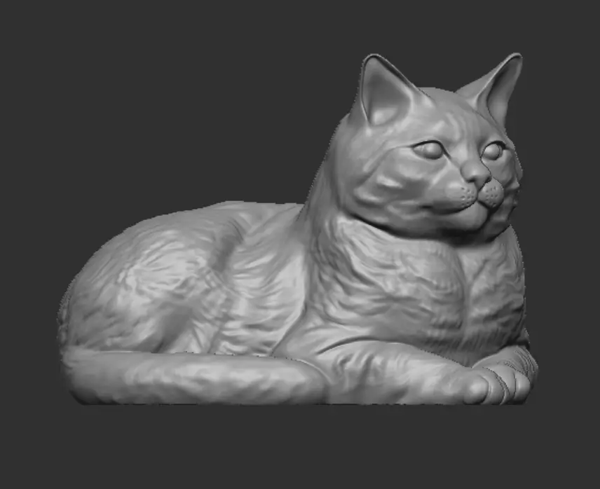 Cat for 3d Printing 3D print model_1
