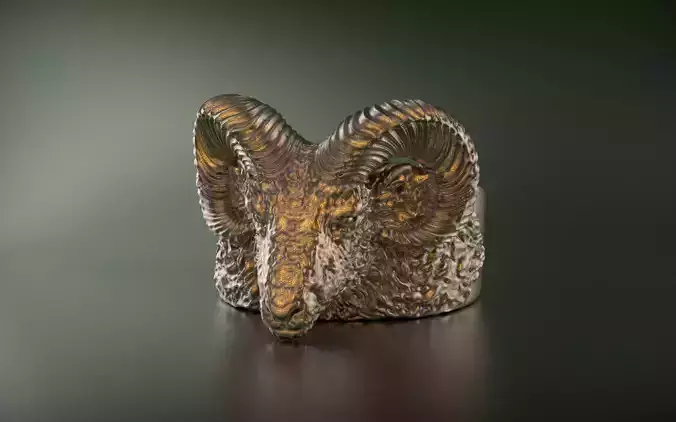 Ram Head Ring