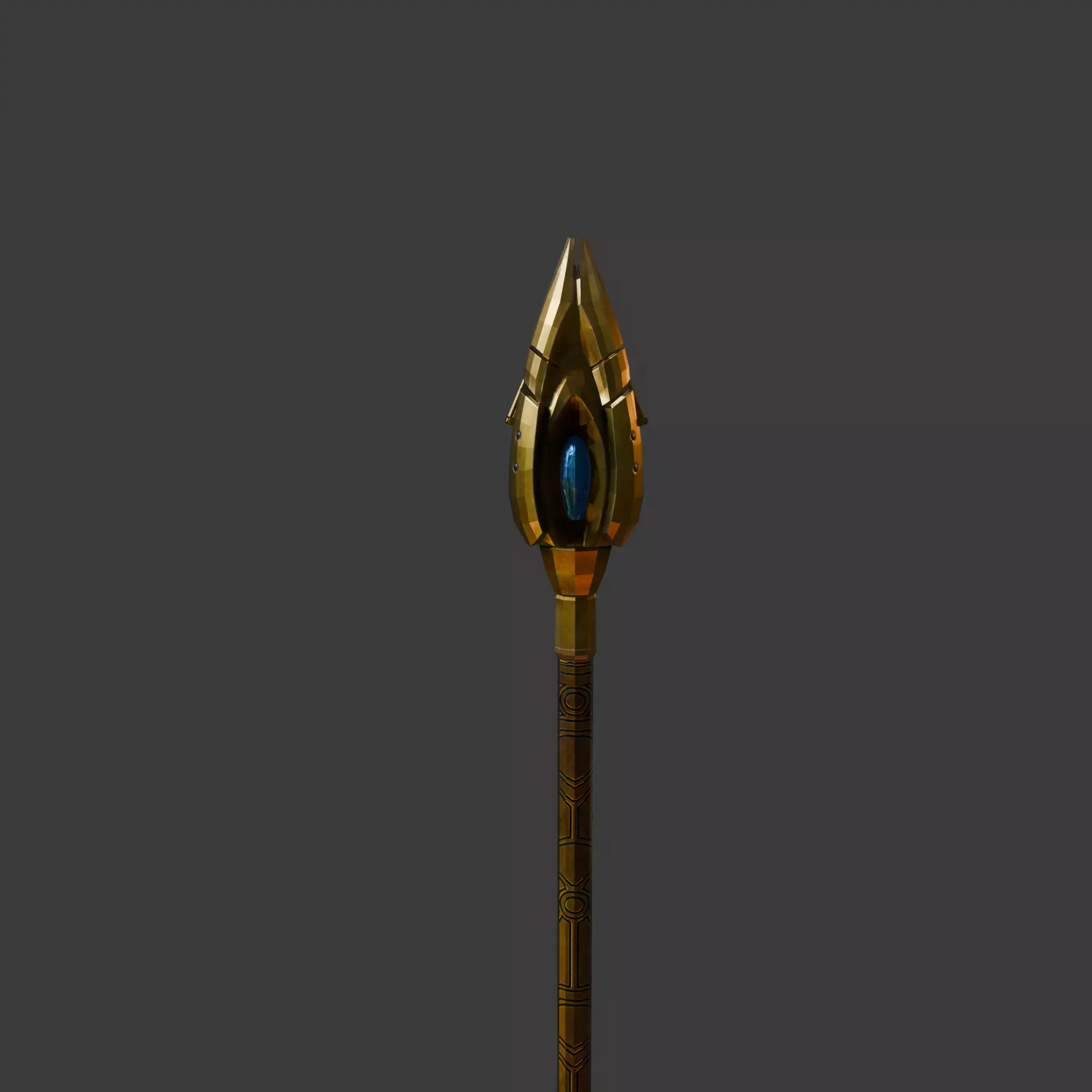 Magical Staff 3D print model_3
