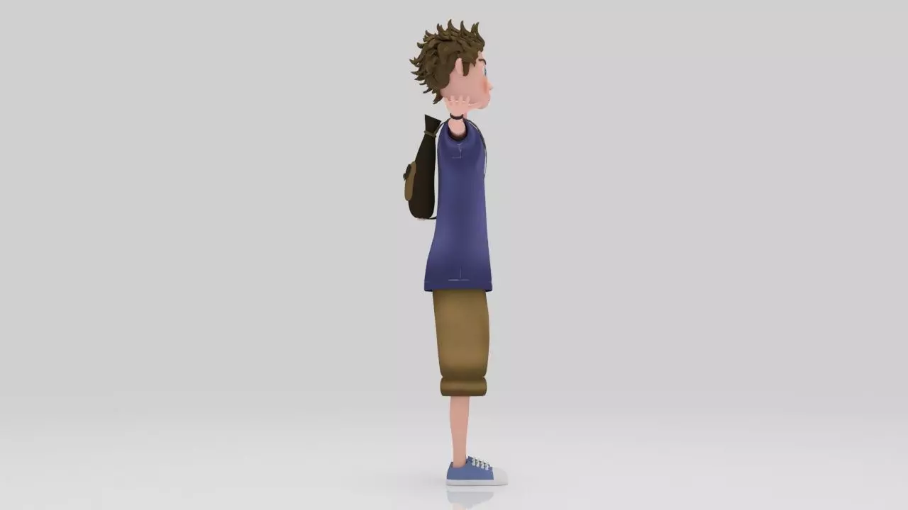 Character Rio Rigged  Low-poly 3D model_4