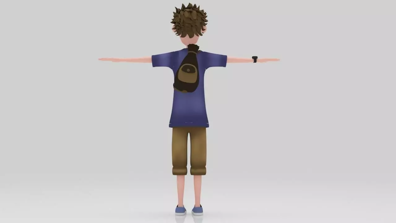 Character Rio Rigged  Low-poly 3D model_3