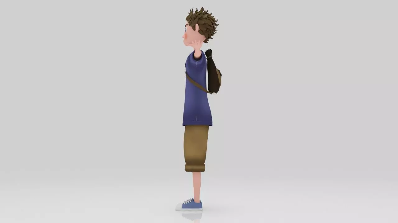 Character Rio Rigged  Low-poly 3D model_2
