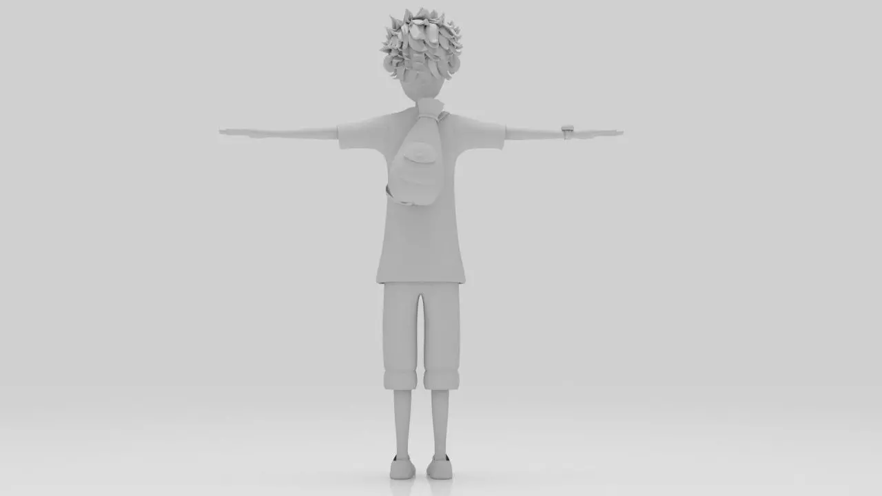 Character Rio Rigged  Low-poly 3D model_7