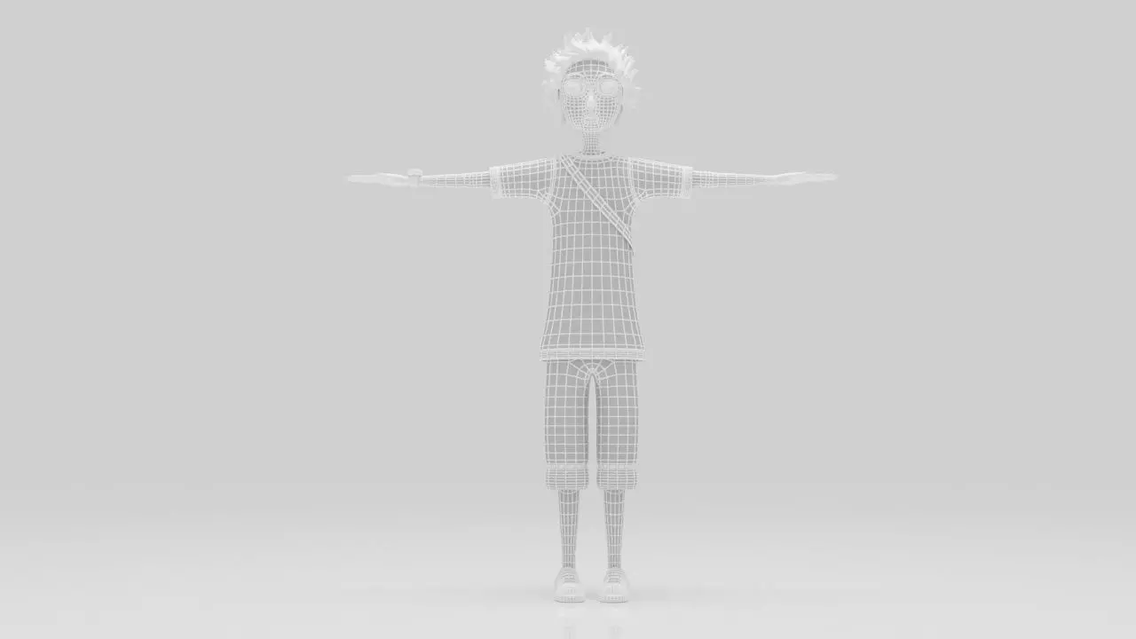 Character Rio Rigged  Low-poly 3D model_9