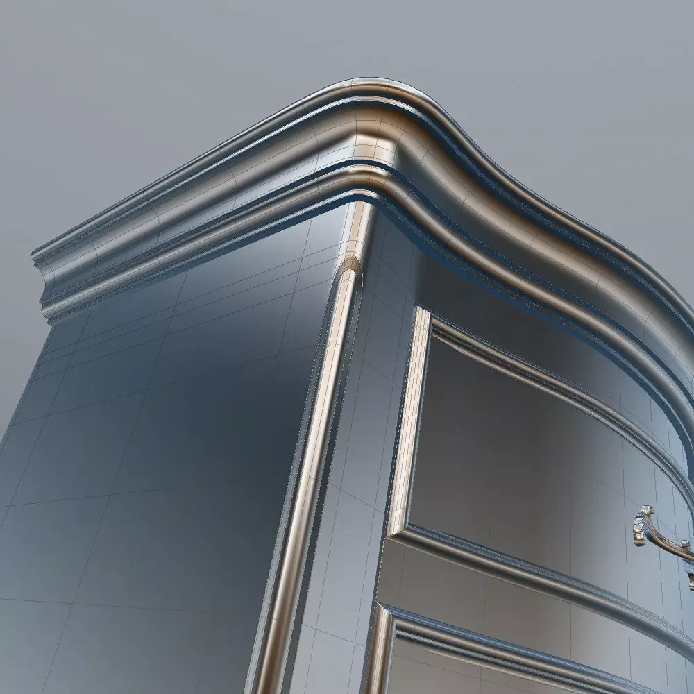 Antique-Style Chest of 6 Drawers 3D model_18