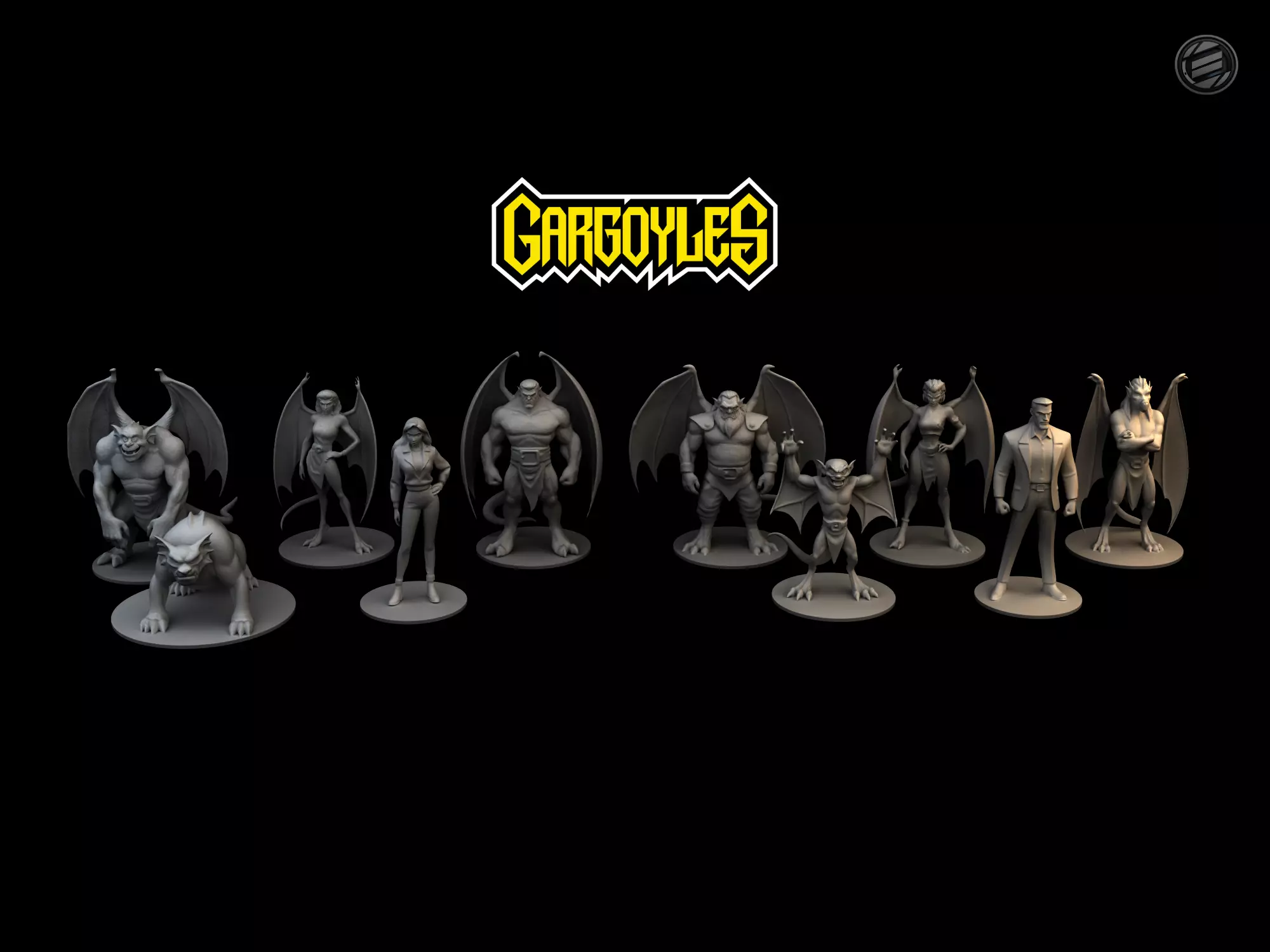 Miniatures - Gargoyles 3D print model