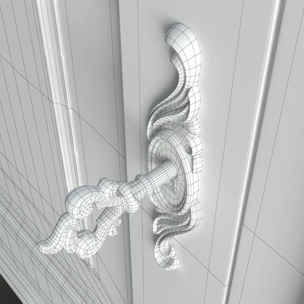 Antique-Style Sideboard 3D model_17