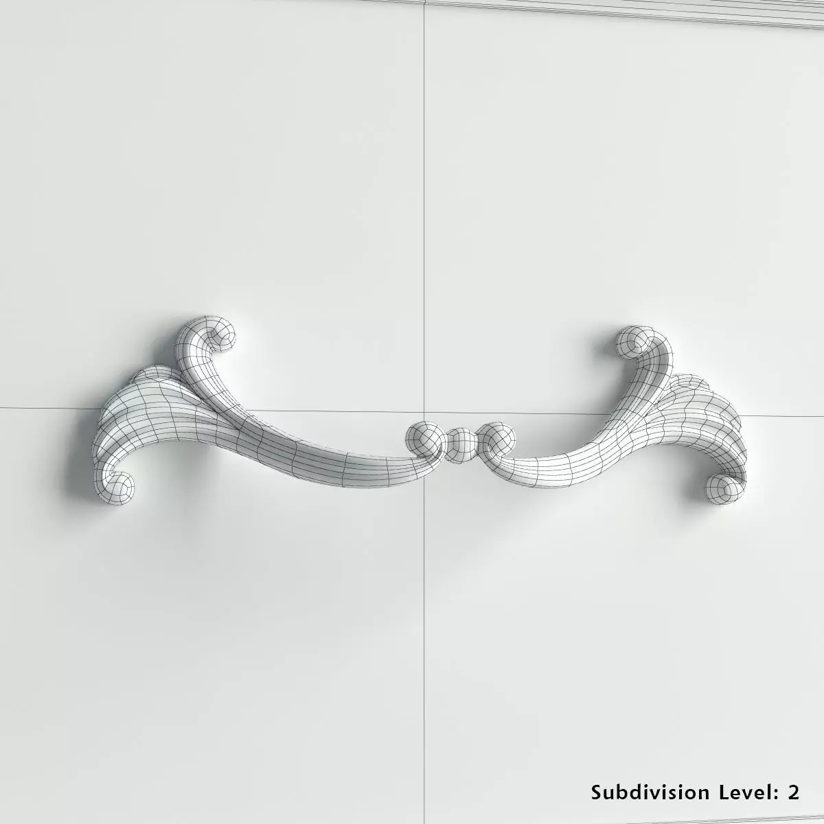 Antique-Style Sideboard 3D model_19