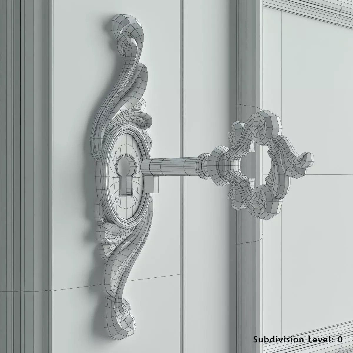 Antique-Style Sideboard 3D model_16